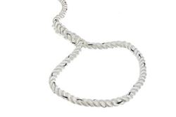 Picture of Seachoice 47551 Seachoice Boat Anchor Line Rope, 3-Strand Twisted, Nylon, White with Blue Tracer, 1/2 In. X 15 Ft.