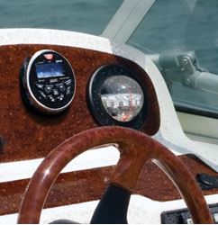 Picture of Seachoice MGR350BSC Bluetooth Marine Stereo Receiver Round Gauge