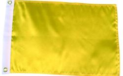 Picture of Seachoice 78261 12" x 18" Solid Yellow Nylon Marine Flag