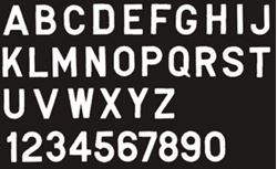 Picture of Seachoice 74851  3" Gothic Number "5" - White - Pack of 10