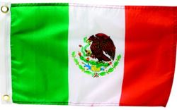 Picture of Seachoice 78271  12" x 18" Nylon Print Dyed Mexico Flag