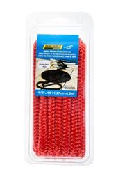 Picture of Seachoice 39741 Double-Braid Nylon Dock Line 1/2" x 15' Red with Eye Splice
