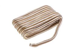Picture of Seachoice 40061 Double-Braid Nylon Dock Line 5/8" x 35' Gold/White with Eye Splice
