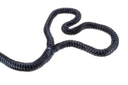 Picture of Seachoice 40461 Double-Braid Nylon Dock Line 5/8" x 20' with Eye Splice Black