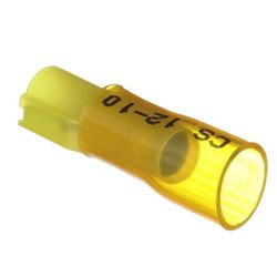 Picture of Seachoice 60311 Heat Shrink Insulated Female Disconnect Terminals 12-10 AWG Yellow 25-Pack