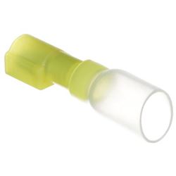 Picture of Seachoice 60321 Seachoice Heat Shrink Insulated Disconnect, Marine Grade Heat-Shrinkable Male Disconnect Terminals, Yellow, Pack of 25, 12-10 Wire Range