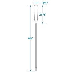 Picture of Seachoice 71156 Wood Oar 6.5 Ft New Zealand Pine Comfort Grip