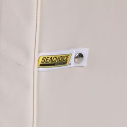 Picture of Seachoice 76861 Cooler Cushion 162-Qt White Marine Vinyl with Snap Straps