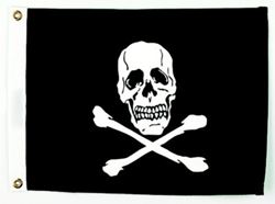 Picture of Seachoice 78251 12" x 18" Jolly Roger Pirate Flag Nylon