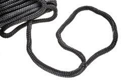 Picture of Seachoice 46961 Double-Braid Nylon Dock Line 5/8" x 30' Black with Eye Splice