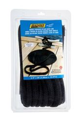 Picture of Seachoice 47211 Double-Braid Nylon Dock Line 3/4" x 35' Black with Eye Splice
