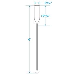 Picture of Seachoice 71148 6 Ft Wood Paddle New Zealand Pine 19-11/16 In Blade