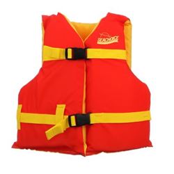 Picture of Seachoice 86190 Seachoice Boat Life Jacket, Orange/Yellow, Youth Size, 25-29 In.