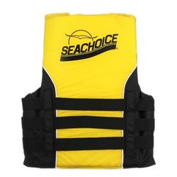 Picture of Seachoice 86410 Level 70 Adjustable 4-Belt Ski Vest Yellow/Black S/M