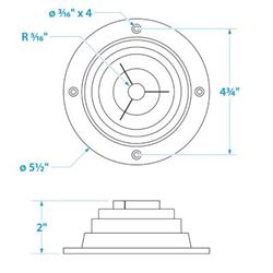 Picture of Seachoice 29251 Motorwell Boot for Engine Wires and Fuel Lines - 4 Inch