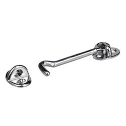 Picture of Seachoice 50-36141 Seachoice Chrome-Plated Cast Brass 3 in. Marine Cabin Door Hook w/ #6 Fastener