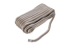 Picture of Seachoice 40081 Double-Braid Nylon Dock Line 3/8" x 20' Gold/White w/ Eye Splice