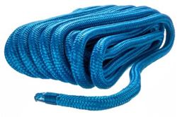 Picture of Seachoice 47321 Double-Braid Nylon Dock Line 3/4" x 50' Blue with Eye Splice