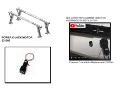 Picture of BAL 231000 12V Electric Stabilizer Jack Motor with Gearbox Assembly