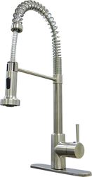 Picture of Empire Brass Company SP5000N-A RV Kitchen Faucet Hi-Arc Coiled Pull-Down Sprayer Brushed Nickel