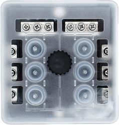 Picture of Bluewater 3200-2001-006 6 Position Circuit Breaker Panel with Cover