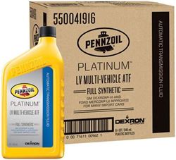 Picture of Shell Oil 550041916 Pennzoil Platinum LV Multi-Vehicle Automatic Transmission Fluid 1 Quart