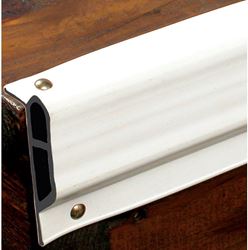 Picture of Taylor Made 46086 Dock Pro Small Edge Gard White Vinyl Dock Edging 10 Ft Coil