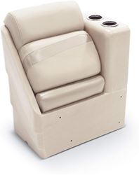 Picture of Taylor Made 433059 Platinum Series 17" Right Arm Pontoon Chaise Lounge Seat - Beige