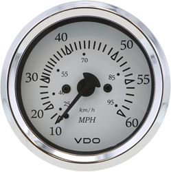 Picture of VDO Gauges 260-15270 Cockpit Marine 85mm Pitot Speedometer 0-35 MPH