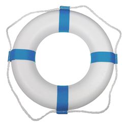 Picture of Taylor Made 372 Decorative Ring Buoy 20 Inch White with Blue Bands