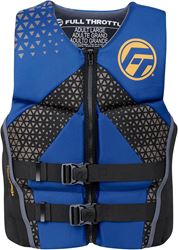 Picture of Kent Sporting Goods 142500-100-050-22 Full Throttle Men's Rapid-Dry Flex-Back Life Jacket XL Black Red