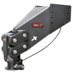Picture of Gen-Y Hitch GH-8076AL-BRK-BK Executive Torsion-Flex Fifth Wheel to Gooseneck Pin Box Auto Latch