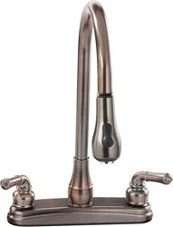 Picture of Empire Brass Company U-YOB2000OB RV Kitchen Faucet with Gooseneck Spout and Pull-Down Sprayer Oil Rubbed Bronze