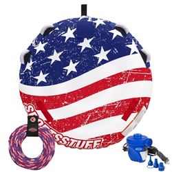 Picture of Airhead Sports Group 53-4310K Stars & Stripes Towable Tube Kit with Rope and Pump