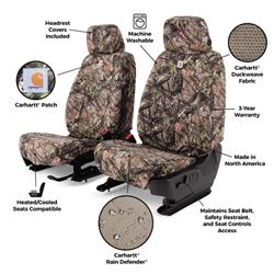 Picture of Covercraft SSC8527CAMB Carhartt SeatSaver Custom Seat Cover Mossy Oak Camo