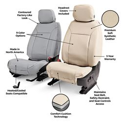 Picture of Covercraft GTC4329ABLTBK Leatherette PrecisionFit Custom Seat Cover Black