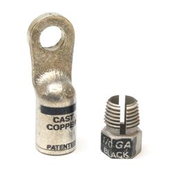 Picture of East Penn 05333 1/0 AWG Battery Cable Compression Lug 3/8 Inch