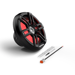 Picture of Rockford Fosgate M2D4-10SB-G2 10" Color Optix Marine Subwoofer DVC 4-Ohm Sealed 400W RMS Black