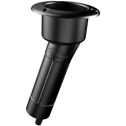 Picture of Tigress P1015DB 15 Degree Plastic Rod & Cup Holder with Drain - Round Top Black