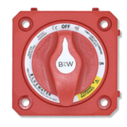 Picture of Bluewater 9800-011-11 Dual Circuit Plus Battery Switch - Surface Mount - Red