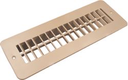 Picture of D & W Sales Eng. 7920DB-2H Polycarbonate Floor Register with Damper 2-1/4" x 10" Brown