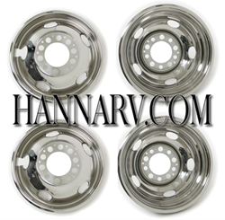 Picture of Wlm 7195GO Stainless Steel Wheeliners 19.5" Dual Wheels Chevy 5/10 Lug