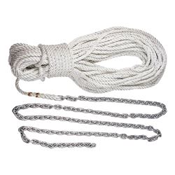 Picture of Lewmar 2020202600 Anchor Rode 20' G4 Chain 200' Nylon Rope with Shackle
