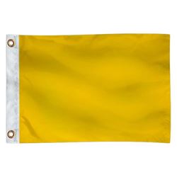 Picture of Taylor Made 32185 Yellow Quarantine Signal Flag 12" x 18" Nylon