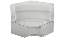 Picture of Taylor Made 674632 32x32 Square Corner Pontoon Seat White