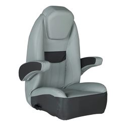 Picture of Taylor Made 20221094164 Rockport High Back Recliner Pontoon Helm Seat River Rock Grey