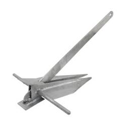 Picture of Lewmar 2020222276 PGX 5 lb Galvanized Fluke Anchor Kit with Chain and Rode