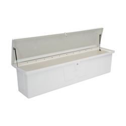 Picture of Taylor Made 83559 Stow 'N Go Extra Large Fiberglass Dock Box White 95" x 22" x 24"