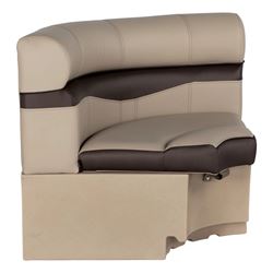 Picture of Taylor Made 20221094114 Rockport Series 32" Radius Corner Pontoon Seat River Rock Gray