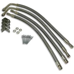 Picture of Minder Research TM22306VP TireMinder Braided Steel Valve Extender Kit for 22 Inch Aluminum Dually Wheels Hub Mounted 4 Pack